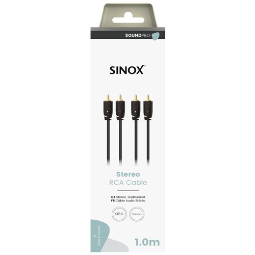 SINOX avdio kabel SXA04201 1 m 2 rca cinch m - 2 rca cinch m Slike