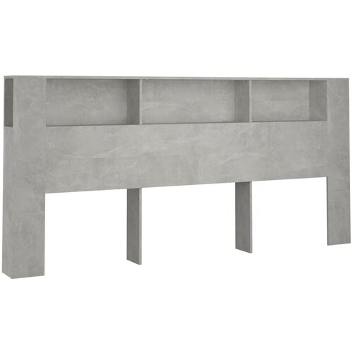 Maison Chic vzglavna omarica - nočna omarica - posteljna omarica betonsko siva 220x18,5x104,5 cm, (21706038) Cene