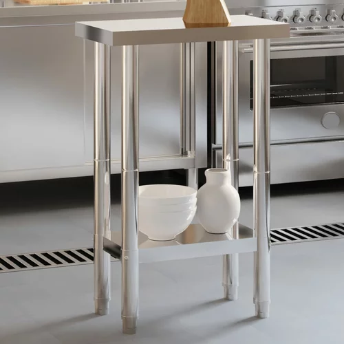 Kuhinjski radni stol 55x55x85 cm od nehrđajućeg čelika
