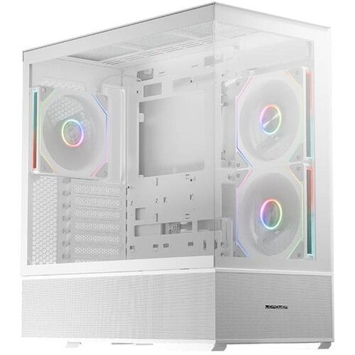 LC-Power Case Gaming 812WQuartz Vision, Midi-Tower, ATX3xARGB fans,GPU: 400mm, CPU Cooler: 190m Cijene