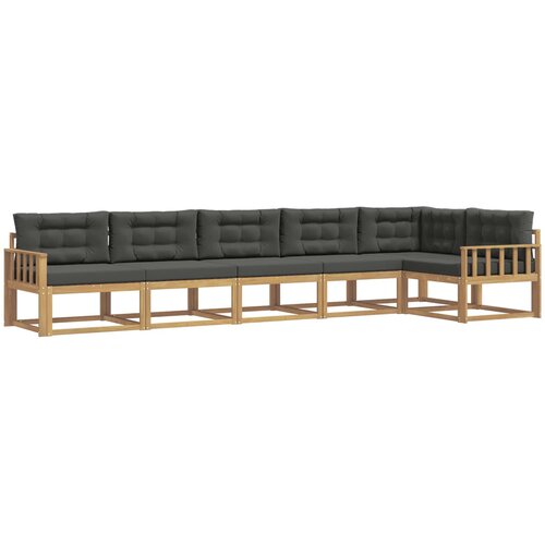 vidaXL Zunanja garnitura za sedenje 4 pcs Bela in antracit Poliester, (5000282642) Cene
