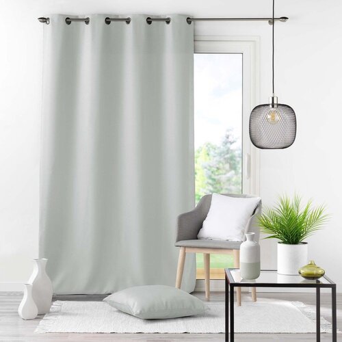 Douceur d int&amp;eacute;rieur Svetlo siva zavesa 140x260 cm Essentiel &amp;ndash; Slike