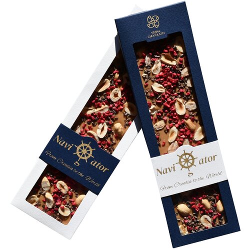 Vrsna Chocolates Navigator, gold - lješnjak, nibs, malina Cijene