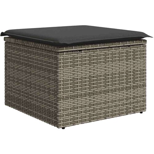 VidaXL 7-dijelni set vrtnih sofa sivi od poliratana Slike