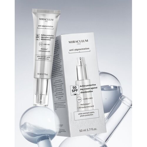 Miraculum Anti- Pigmentation SPF 50 za&amp;scaron;čitna dnevna krema proti pigmentnim madežem SPF 50 50 ml Slike