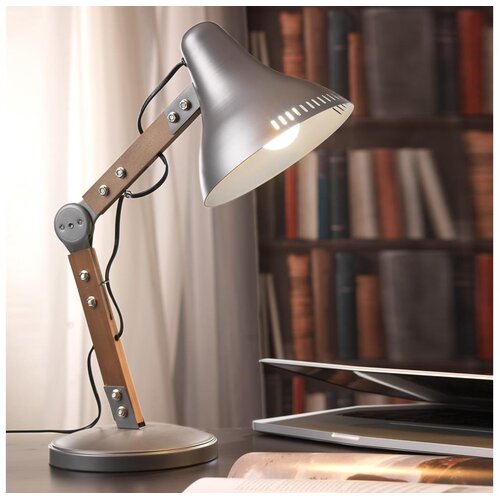  ONLI - Stona lampa ARCHITETTO 1xE27/22W/230V 62 cm siva/braon Cene