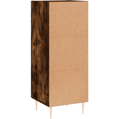  Komoda boja dimljenog hrasta 34,5x34x90 cm konstruirano drvo Slike