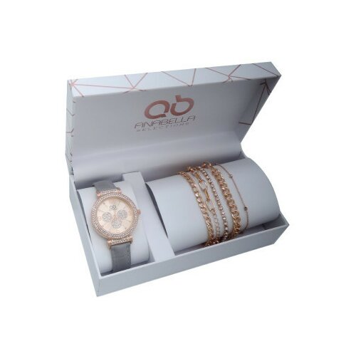  crocus, poklon set, ručni sat i narukvica, siva ( 505027 ) Cene