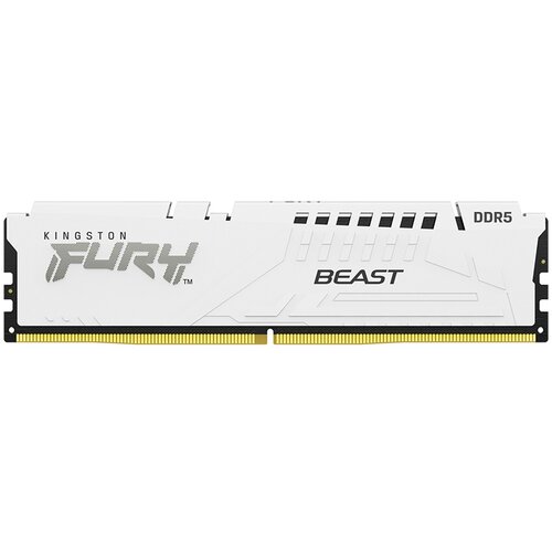 Kingston dimm DDR5 32GB 6400MT/s KF564C32BWE-32 fury beast white expo Slike