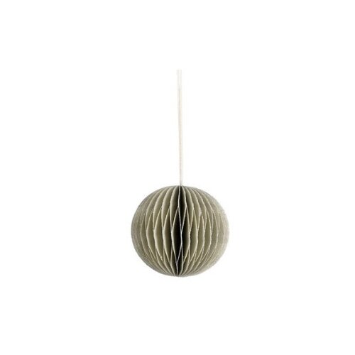 Dekordom novogodišnja dekoracija - hanging paper ball 8cm 1137190 - light grey - edl ( 041380 ) Cene