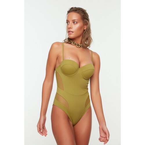 Trendyol Ženski kupaći kostim Tulle Detailed Slike