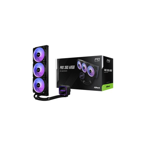  Kuler ASROCK 360 A-RGB AIO Black CPU Liquid Cooler Cene