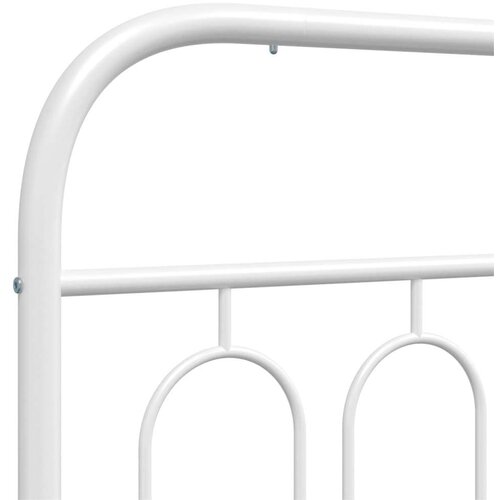 vidaXL Kovinsko vzglavje belo 120 cm Cene