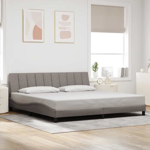  Okvir za krevet bez madraca Hanko smeđesivi 200x200 cm od tkanine Cijene