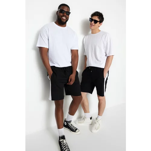 Trendyol Plus Size Shorts & Bermuda - Black - Normal Waist