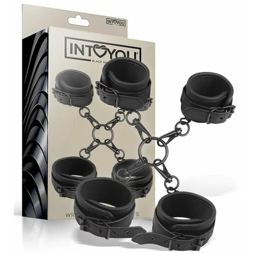 Intoyou Black Shadow Komplet Wrist And Ankle Cuffs