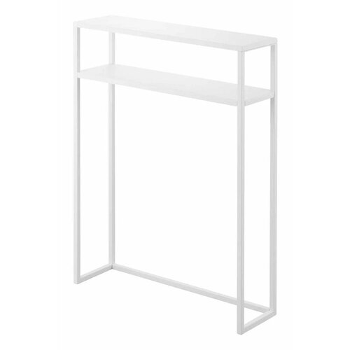 YAMAZAKI Bela kovinska stranska mizica 18x60 cm Tower &amp;ndash; Slike