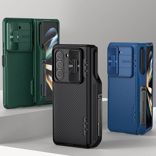 Nillkin Maska za Samsung Galaxy Z Fold 5 5G/ F946B (sa otvorom za olovku) Camshield Fold crna Slike