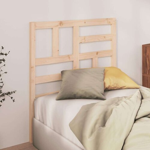  Uzglavlje za krevet 81 x 4 x 104 cm od masivne borovine Slike