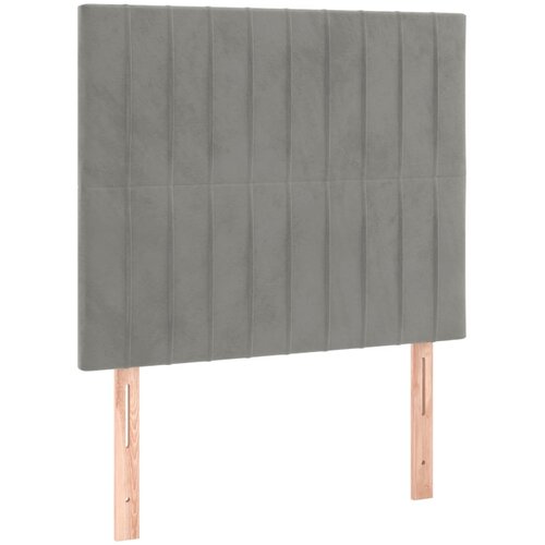 Box spring krevet s madracem svjetlosivi 100x200 cm bar&amp;scaron;unasti Slike