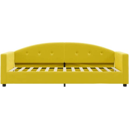 VidaXL dnevni krevet s madracem žuti 80 x 200 cm bar&amp;scaron;unasti Slike