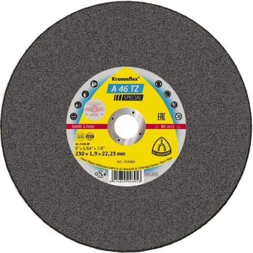 Klingspor REZNA PLOČA 230X1,9X22,2 A36Q6BF Slike
