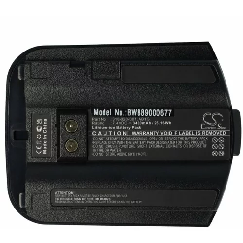 VHBW Baterija za Intermec CK30 / CK31 / CK32, 3400 mAh