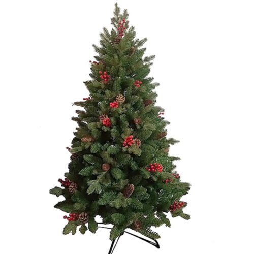 Novogodi&amp;scaron;nja jelka sa &amp;scaron;i&amp;scaron;arkama 180cm 180878 Slike