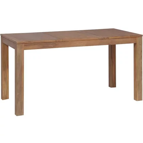  Jedilna miza iz trdne tikovine z naravnim finišem 140x70x76 cm
