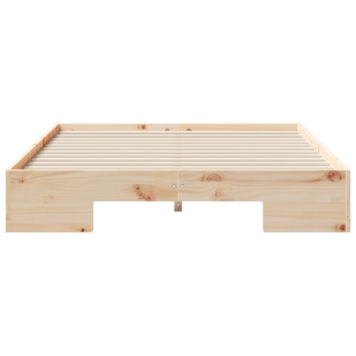 vidaXL Krevet s daskama s pohranom Smeđa 120 x 190 cm Masivna borovina Cene