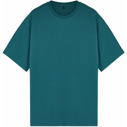 Trendyol Plus Size Emerald Green Men's Regular/Normal Fit Comfy Basic 100% Cotton T-Shirt Cene