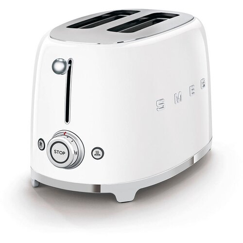Smeg TSF01WHEU 2-Schlitz-Toaster Kompakt 50&amp;#039;s Retro Style, Wei&amp;szlig; Slike
