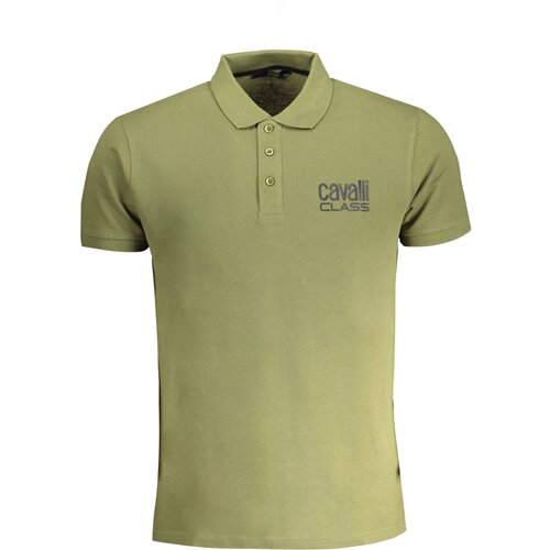 Cavalli Class MEN&#39;S GREEN SHORT SLEEVED POLO SHIRT Cene