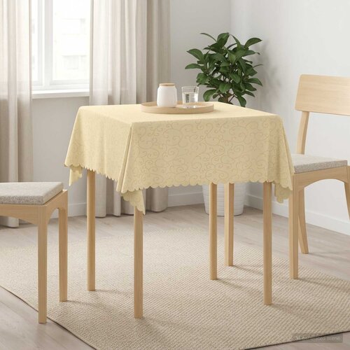  Tkanina za stol 5 kom. Pravokutni Krem bijela 140 x 140 cm Cijene