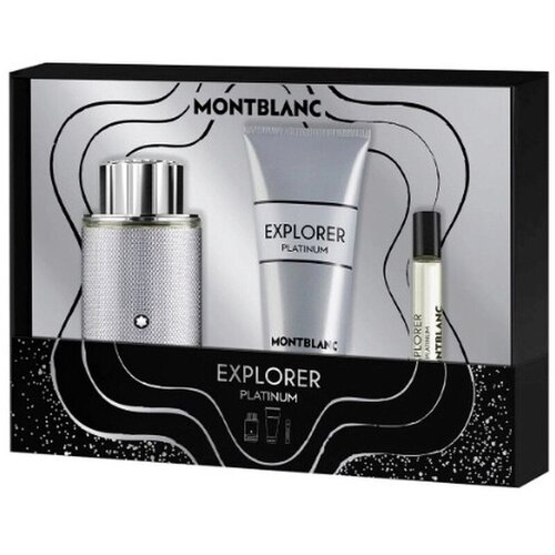 Mont Blanc Explorer Platinum EDP 100 ml + EDP MINI 7.5 ml + SG for Body &amp;amp; Hair 100 ml (mu&amp;scaron;karci) Slike