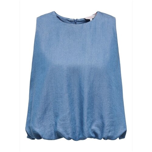 Only Topi & Bluze Top Charis Life - Medium Blue Denim Modra Cene