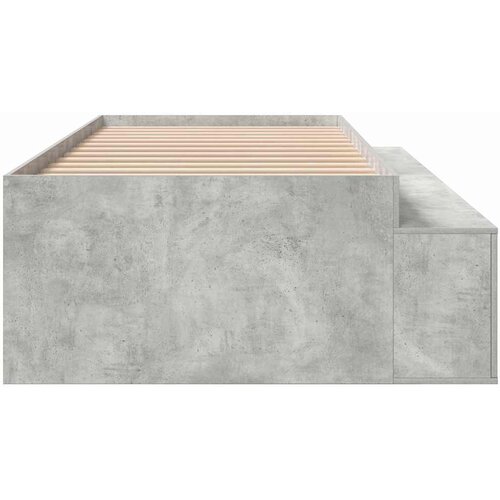  Krevetna konstrukcija s ladicama Betonski sivi 100 x 200 cm Slike