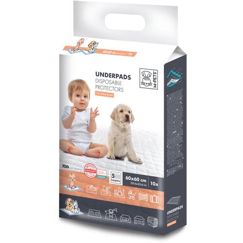 M Pets Podloge jednokratne 10 komada 60x60cm Cene