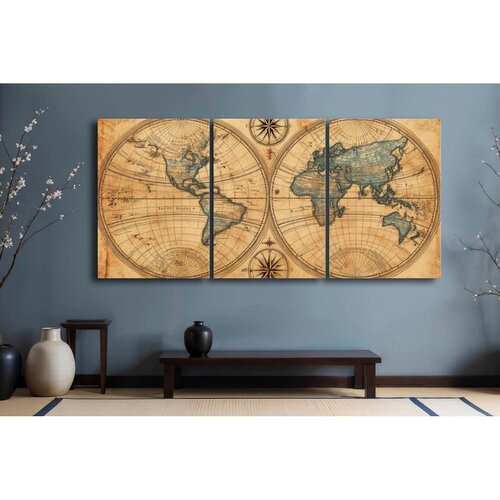 WALLXPERT 3P70100C022 Multicolor Decorative Canvas Painting (3 Pieces) Cene