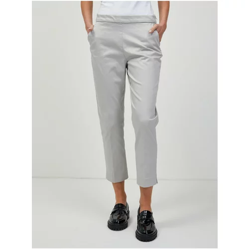 Orsay Light grey shortened trousers - Women