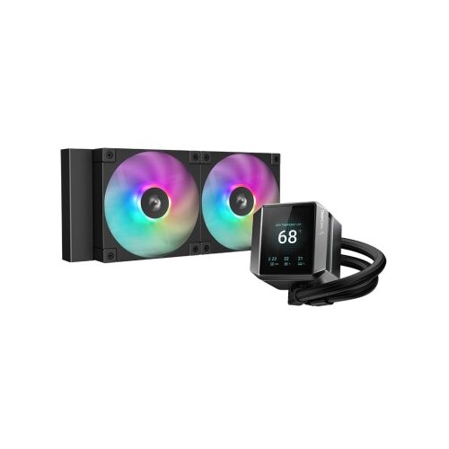 DeepCool Komplet za tekočinsko hlajenje AIO Liquid Cooler MYSTIQUE 240 ARGB, 240mm, RGB, LCD, črn Cene