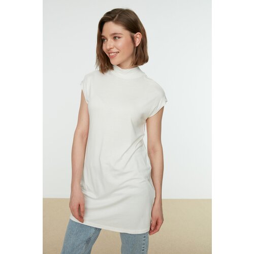 Trendyol Black-White 2-Pack Stand Collar Sleeveless Undershirt Tunic Lining Cene