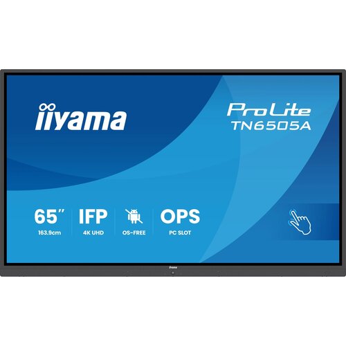 Iiyama TN6505A-B1AG Signage Display Interactive flat panel 163.8 cm (64.5) 500 cd /m&sup2; 4K Ultra HD Black Touchscreen Cijene