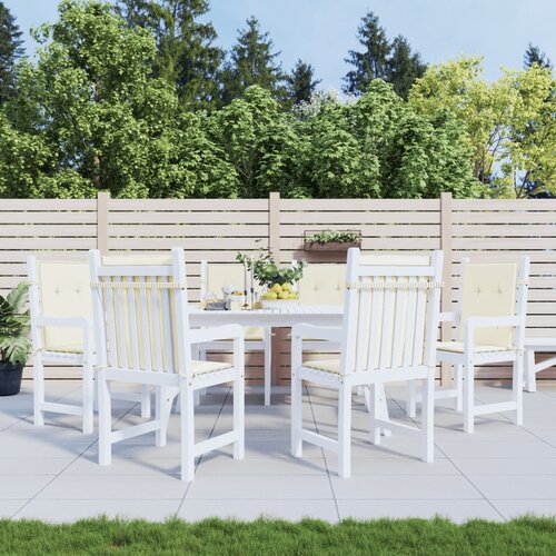  Jastuci za vrtne stolice 6 kom krem 100 x 50 x 3 cm od tkanine Cijene