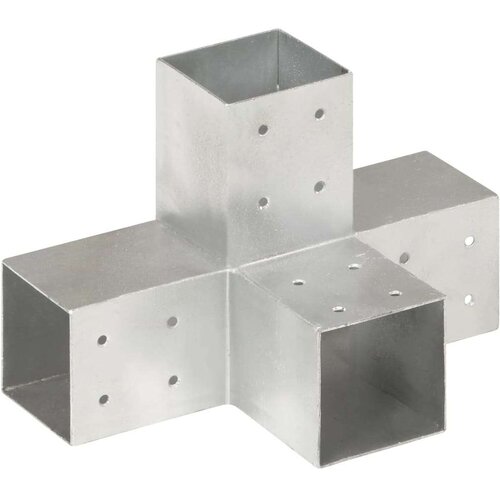 vidaXL spojnik za stupove u x-obliku od pocinčanog metala 81 x 81 mm Cijene