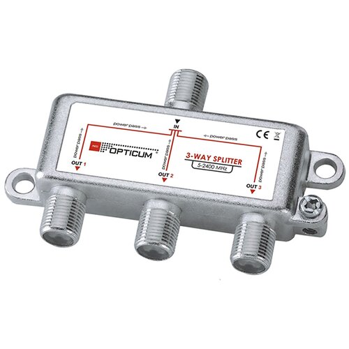 OPTICUM 3-vejni F-delilnik power pass, (20441396) Cene