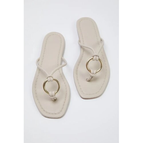 Trendyol Shoes ženske papuče Takss25Te00042, bež Cene