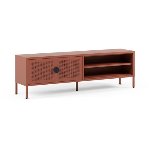 Marckeric Kovinska TV omarica v barvi terakote 160x50x35 cm Sayla &amp;ndash; Slike