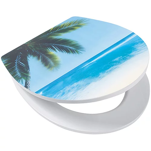 Poseidon WC deska Palm Beach (duroplast, počasno spuščanje, snemljiva, modra)