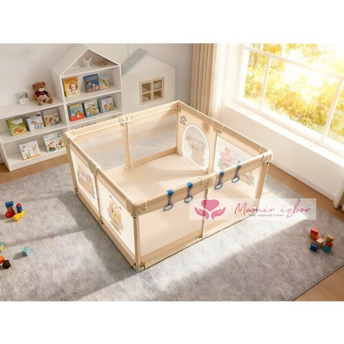 IQ GLOBAL doo Bež+print ogradica za bebe JOY 150*200 cm Cene